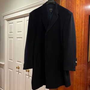 Brand new w/o tags! Beautiful navy overcoat.